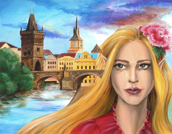 Pohled na Vltavu — Interiérový obraz