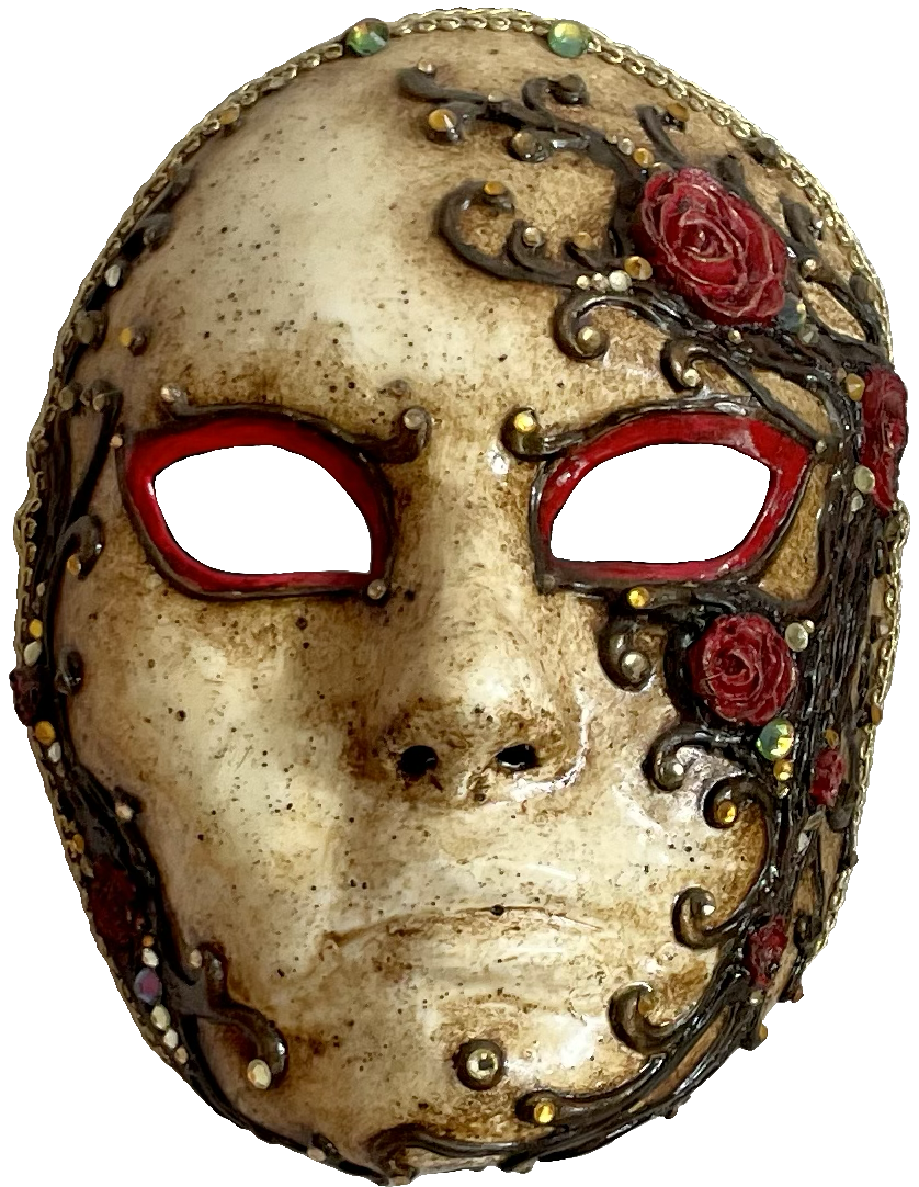 Women mask with roses — Karneval
