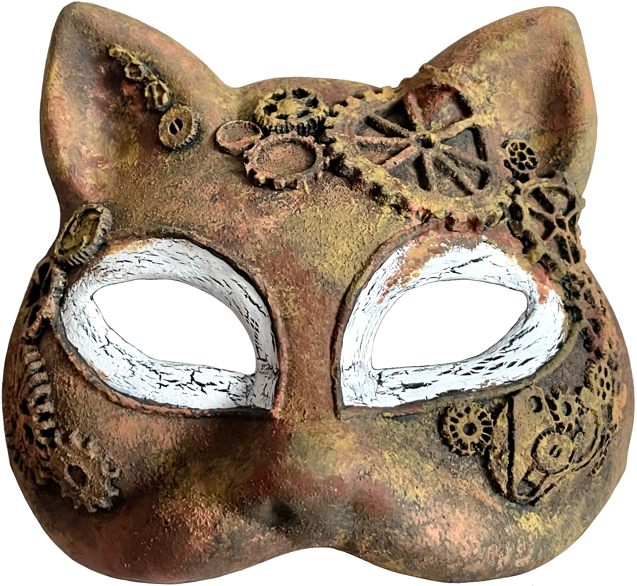 Kočičí maska ve stylu steampunk — Benátská maska